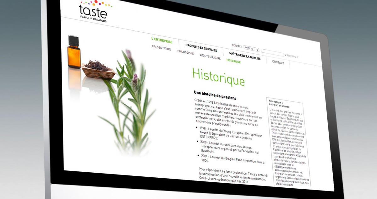 Taste Web site